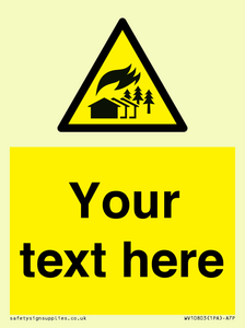 Custom Warning: Large scale fire zone